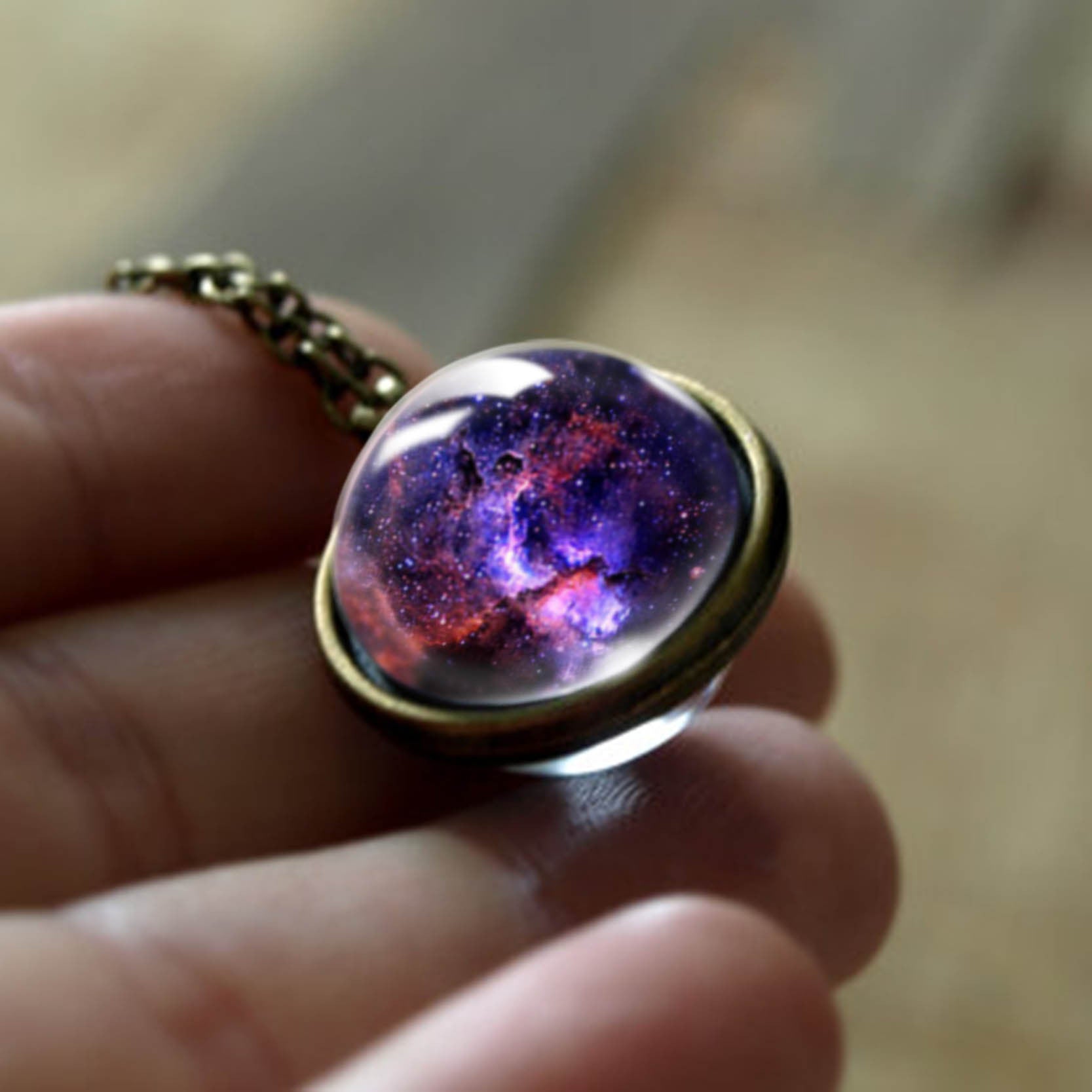 Venta al por mayor Collares De Cristal Cósmico